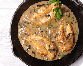 Mushroom chicken breast